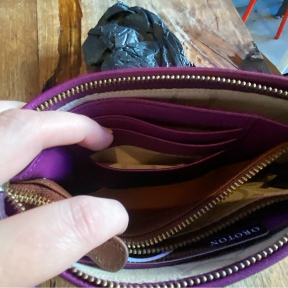 NWT | Oroton Two-Tone Leather Wallet Clutch - Picture 9 of 14